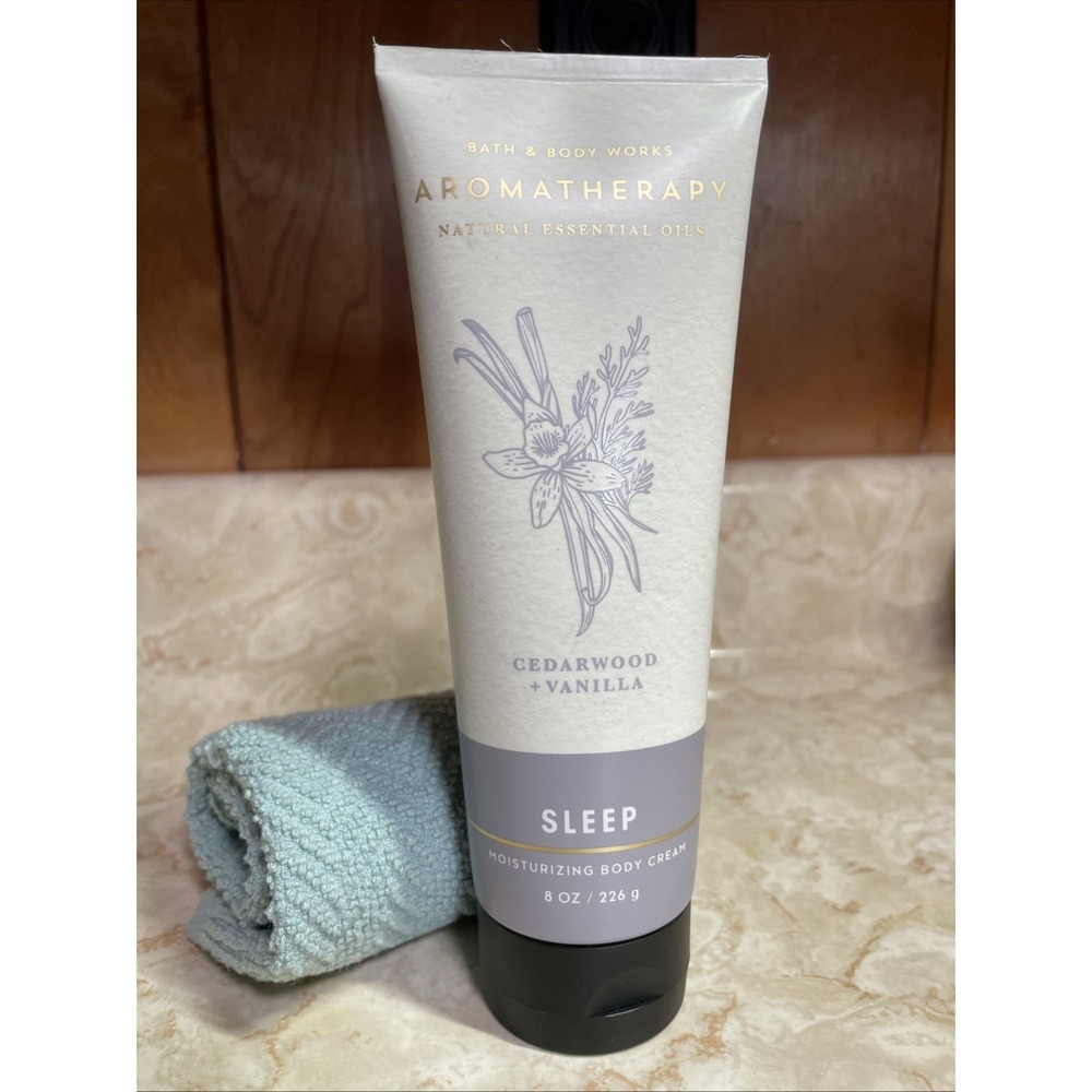 Bath & Body Works Aromatherapy Sleep Body‎ Cream Cedarwood & Vanilla 8 oz